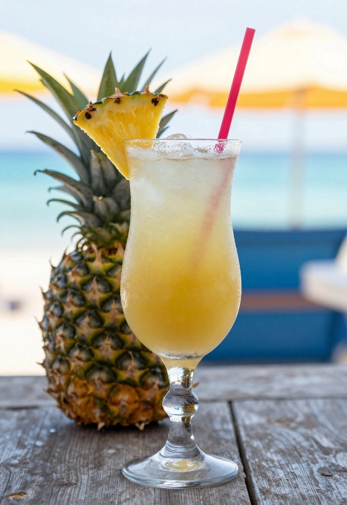 12 Easy Cocktail Recipes for Simple Refreshing Drinks - 5. Pineapple Coconut Spritzer