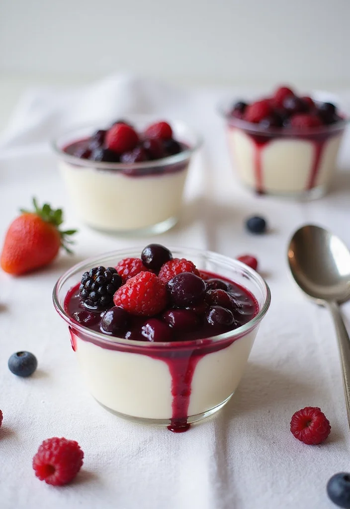 12 French Dessert Recipes for Elegant Simple Baking - 3. Panna Cotta with Berry Compote