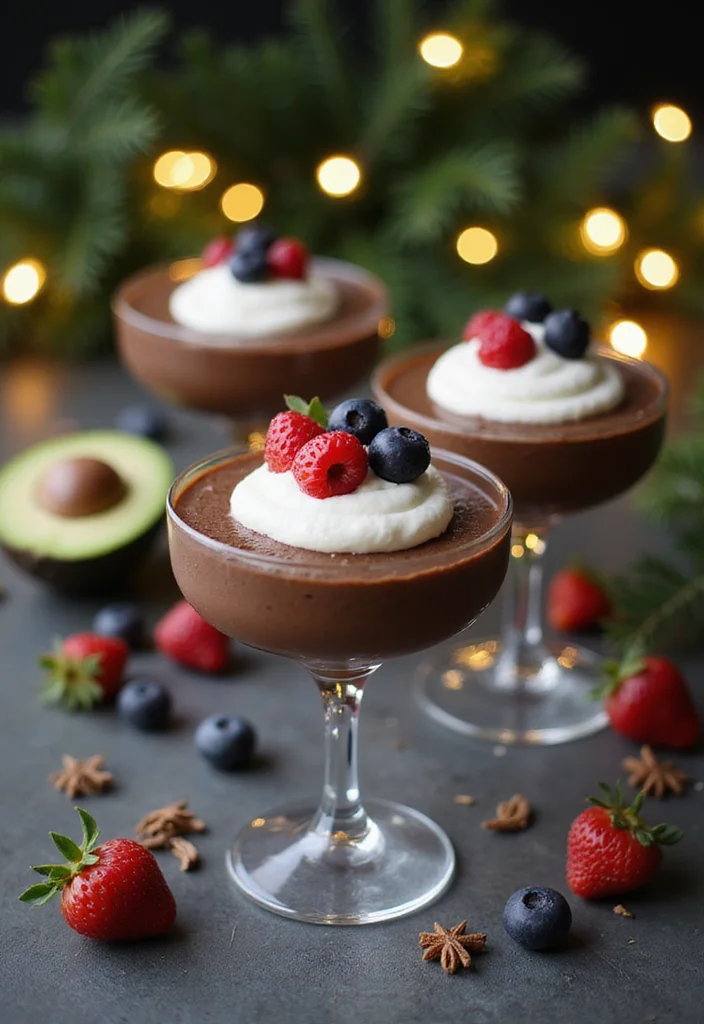 12 Holiday Dessert Recipes for Festive Sweet Celebrations - 3. Chocolate Avocado Mousse