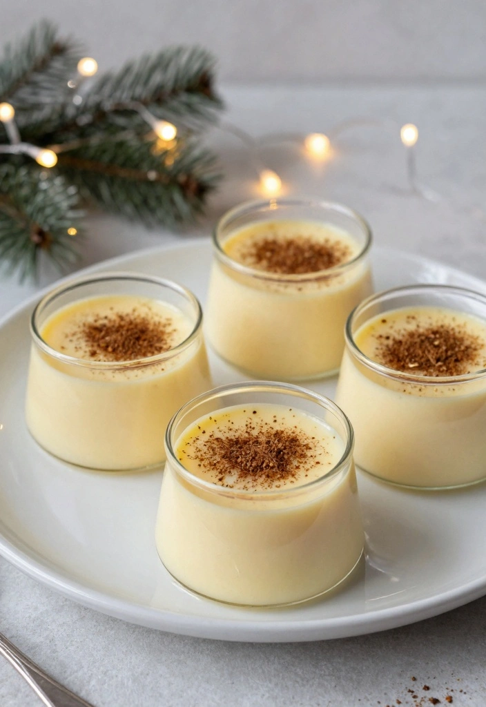 12 Holiday Dessert Recipes for Festive Sweet Celebrations - 5. Eggnog Panna Cotta