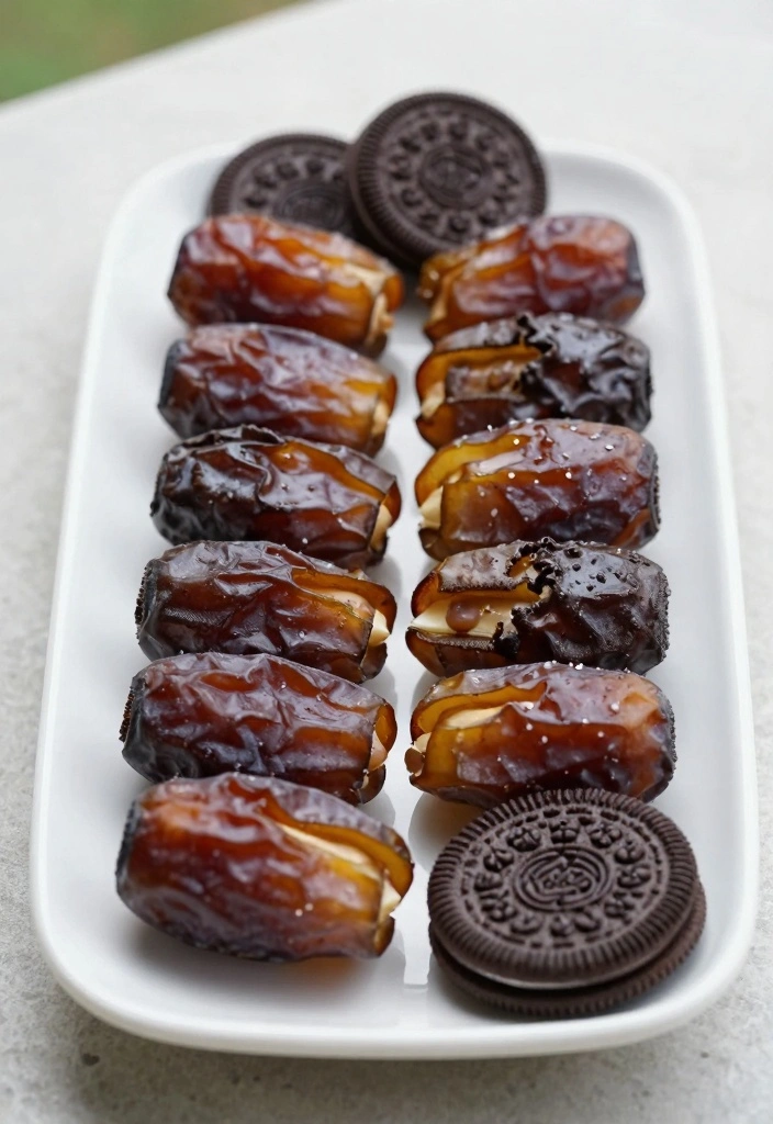 12 Oreo Dessert Recipes for Fun Creamy Treats - 9. Oreo Stuffed Dates