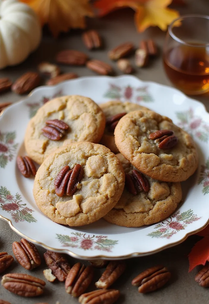 12 Thanksgiving Cookie Recipes for Warm Holiday Flavor - 10. Bourbon Pecan Cookies