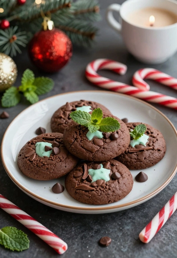 12 Thanksgiving Cookie Recipes for Warm Holiday Flavor - 9. Chocolate Mint Cookies