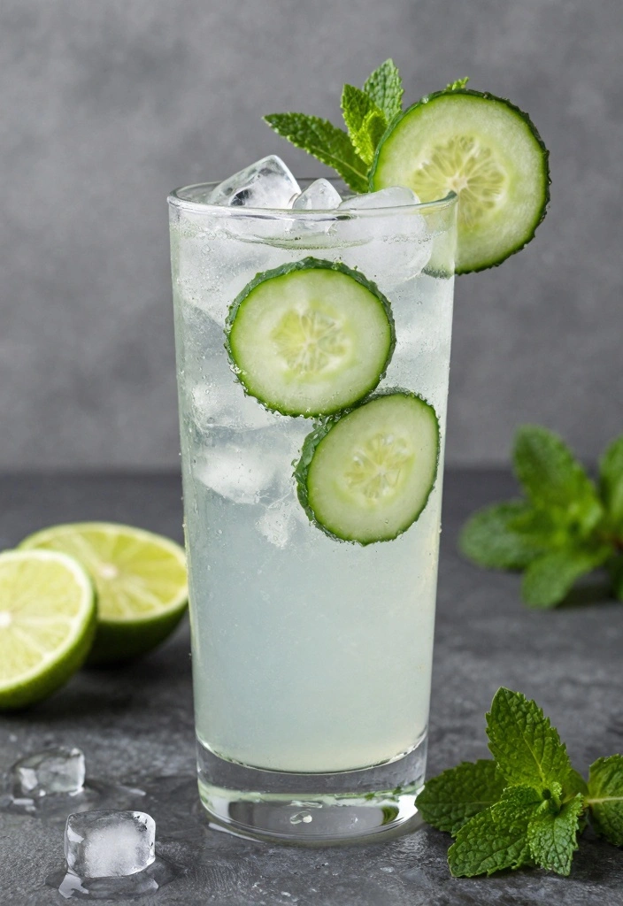 12 Vodka Cocktail Recipes for Bright Smooth Sips - 3. Cucumber Lime Vodka Fizz
