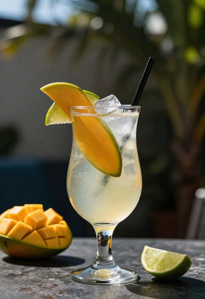 12 Vodka Cocktail Recipes for Bright Smooth Sips - 5. Mango Vodka Spritzer