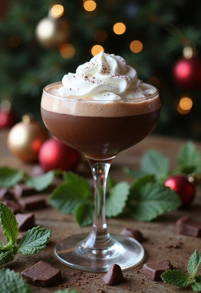 12 Whiskey Cocktail Recipes for Smooth Warming Sips - 9. Chocolate Mint Whiskey Cocktail