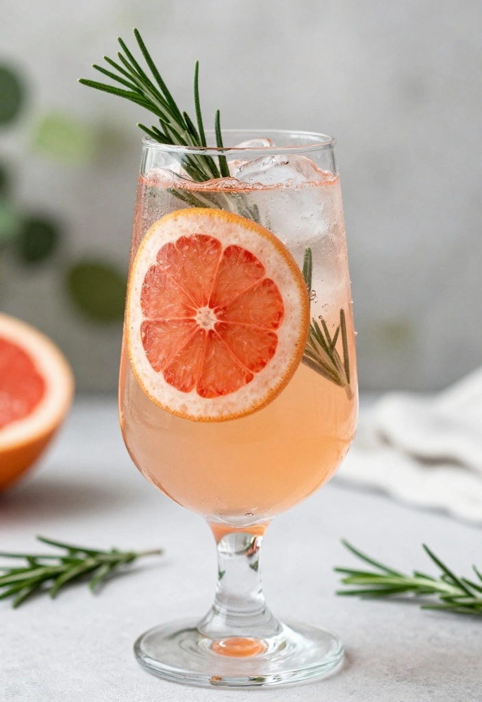 14 Summer Cocktail Recipes for Cool Refreshing Drinks - 12. Grapefruit Rosemary Spritzer