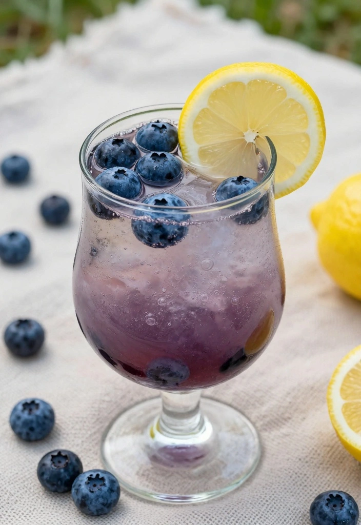 14 Summer Cocktail Recipes for Cool Refreshing Drinks - 13. Blueberry Lemon Fizz
