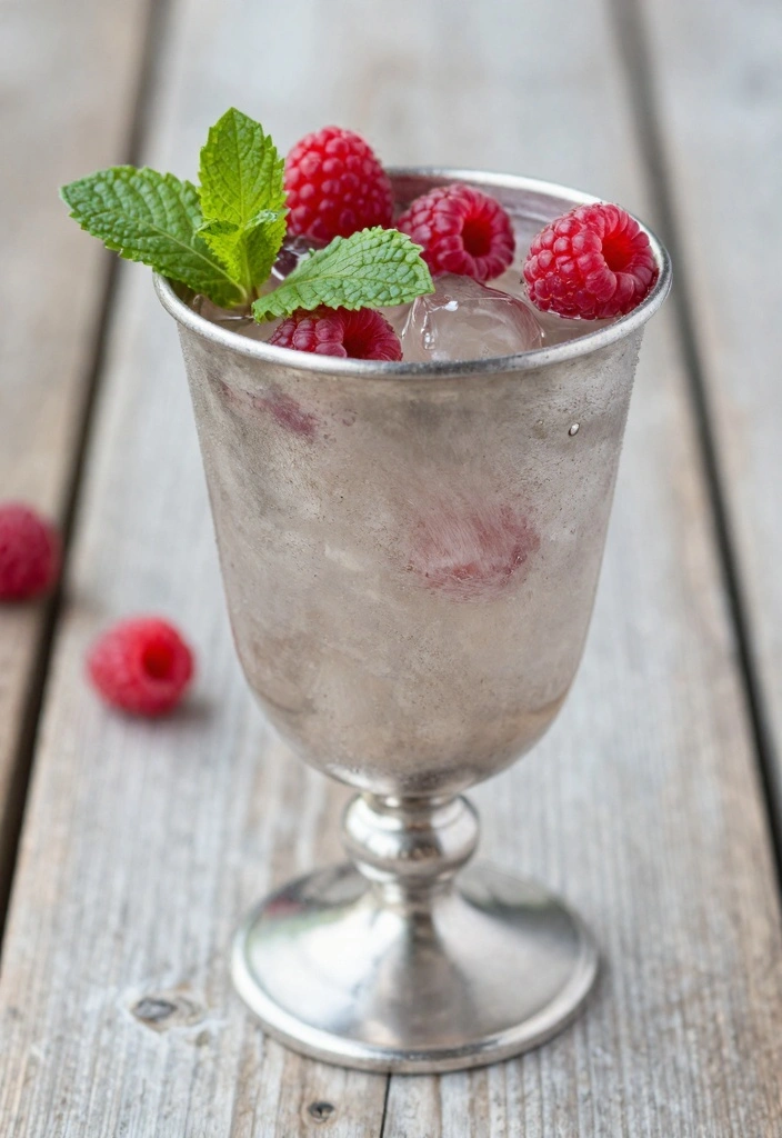 14 Summer Cocktail Recipes for Cool Refreshing Drinks - 14. Raspberry Mint Julep