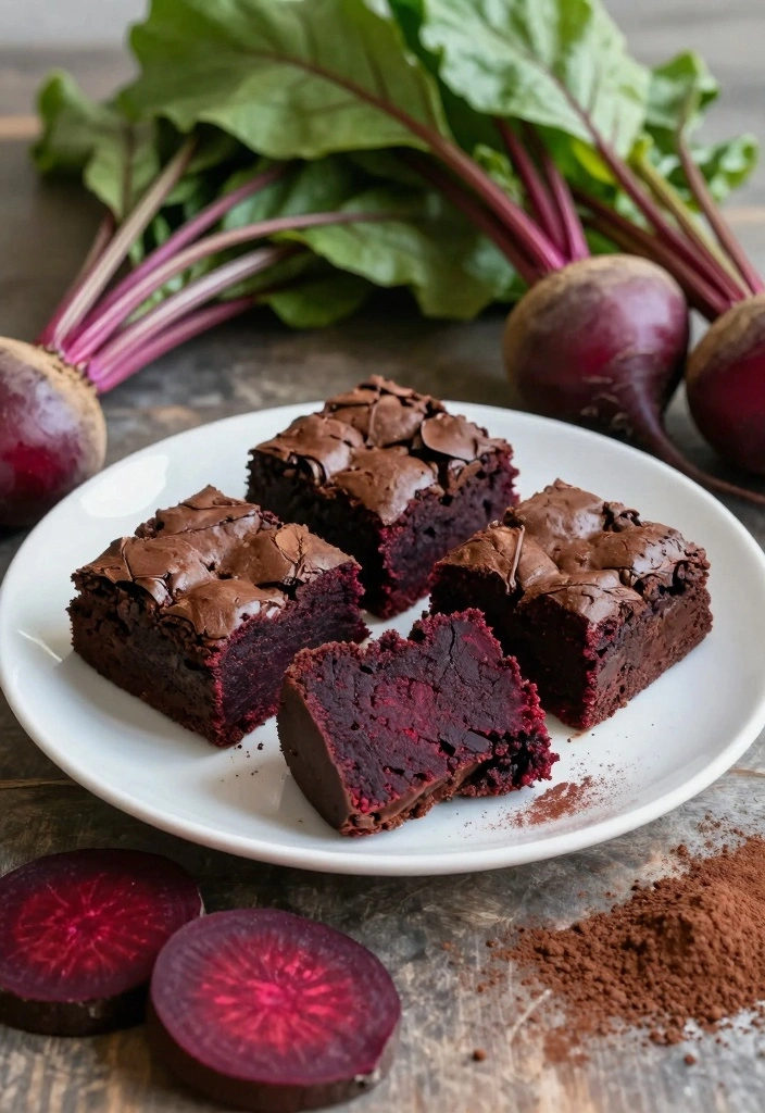 9 Beet Baking Recipes for Colorful Nutritious Treats - 1. Luscious Beetroot Chocolate Brownies