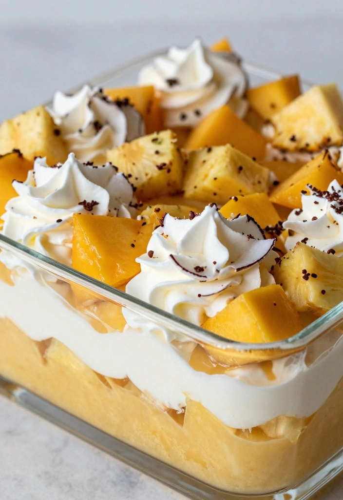 9 Pound Cake Trifle Recipes for Easy Layered Treats - 3. Tropical Paradise Trifle