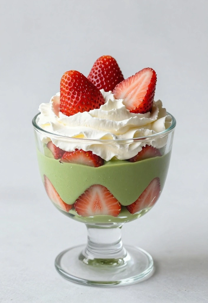 9 Pound Cake Trifle Recipes for Easy Layered Treats - 8. Matcha Green Tea Trifle