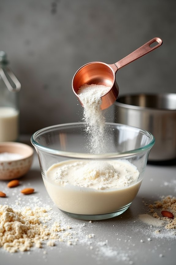 almond flips acidity coconut absorbs moisture