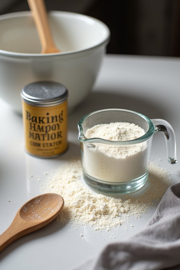 avoid cornstarch as leavening substitute