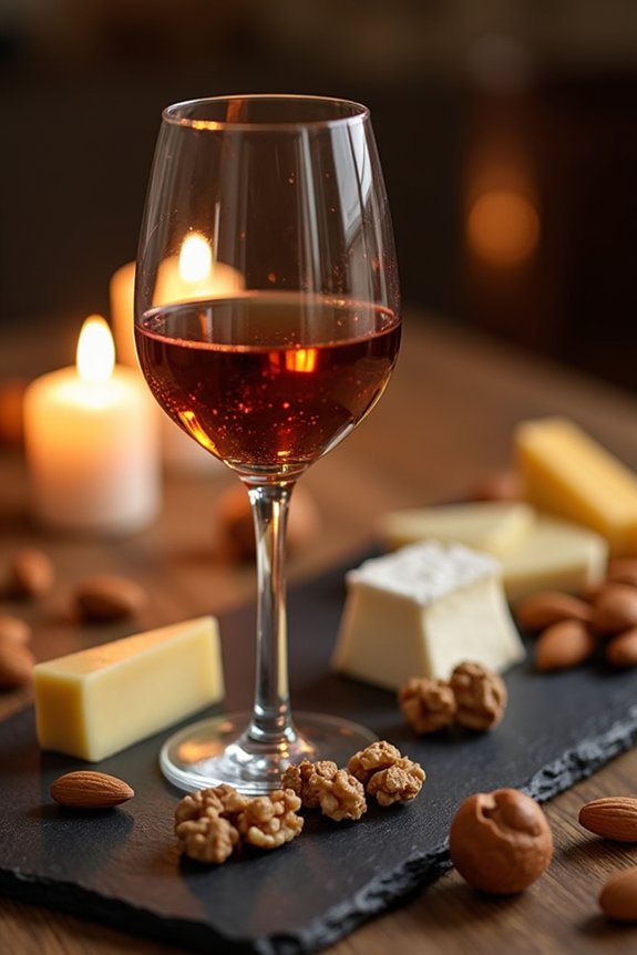 balanced dessert wine with cheese harmony
