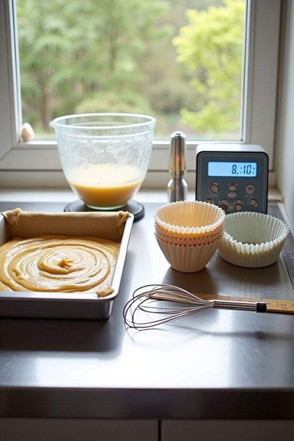 batter amounts by pan sizes