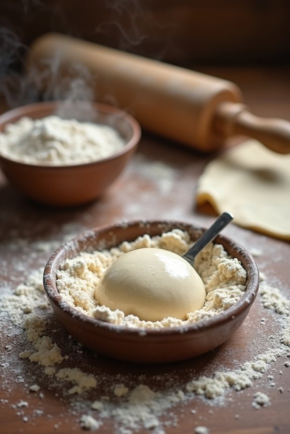 bread flour yields chewier thicker cookies