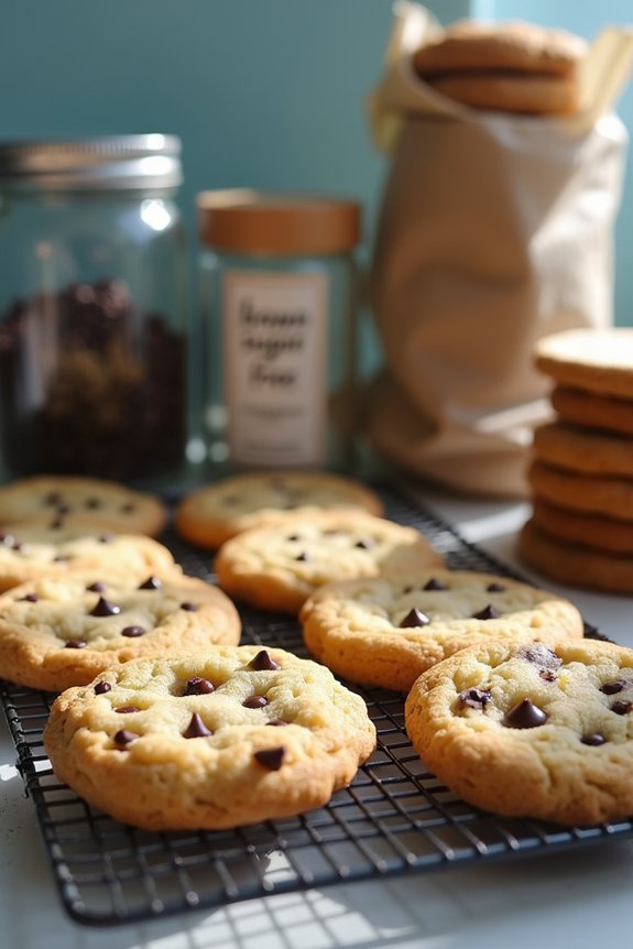 brown sugar free cookie storage freezing