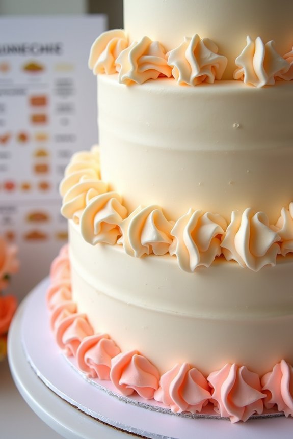 buttercream flavors and colors