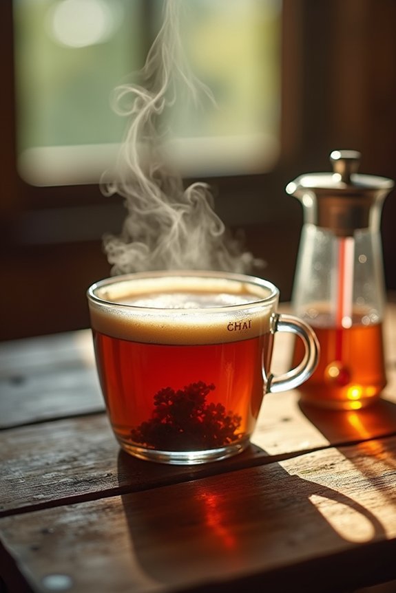 caffeine release rises with steeping time