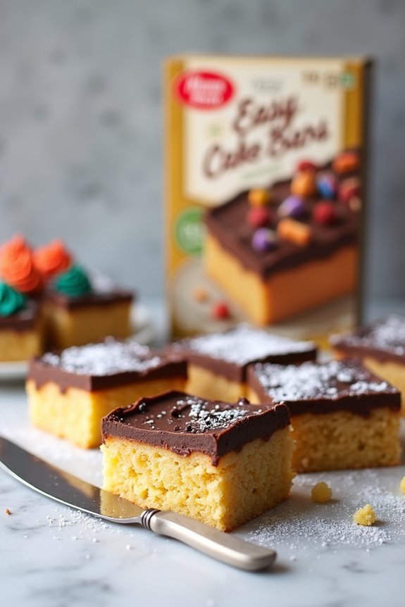 cake bars from box mix