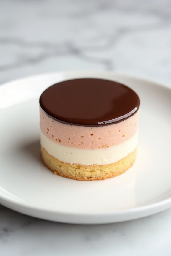 cake ganache mousse structure richness height