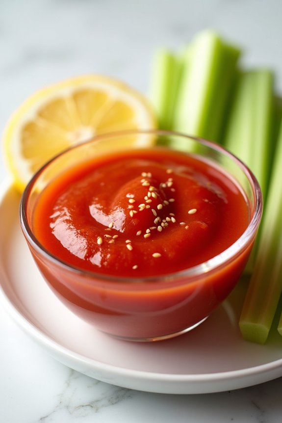 checking five gluten free cocktail sauce ingredients