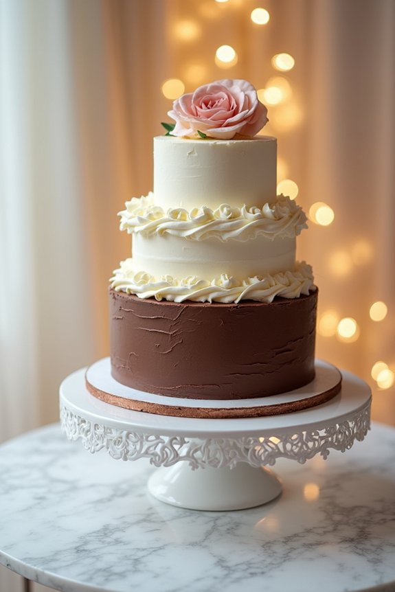 classic cake flavors anchor weddings