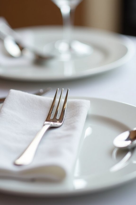 common dessert fork placement errors