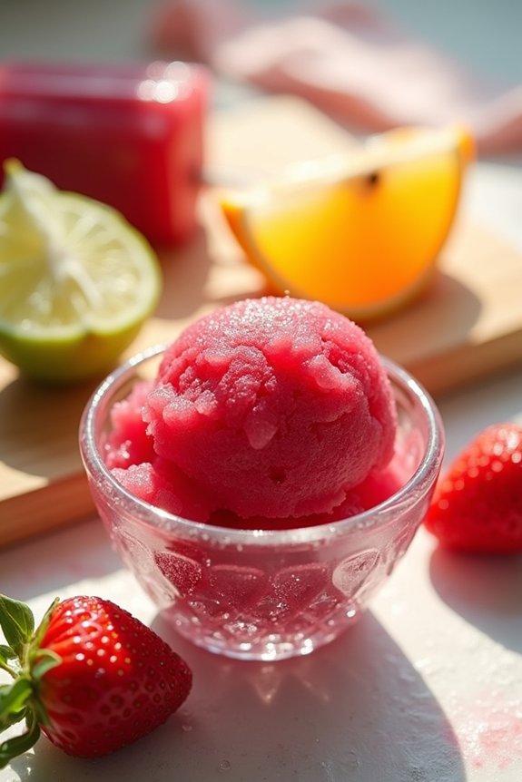 Which Refreshing Frozen Dessert Never Contains Any Dairy Products? 3 dairy free fruit sorbet options