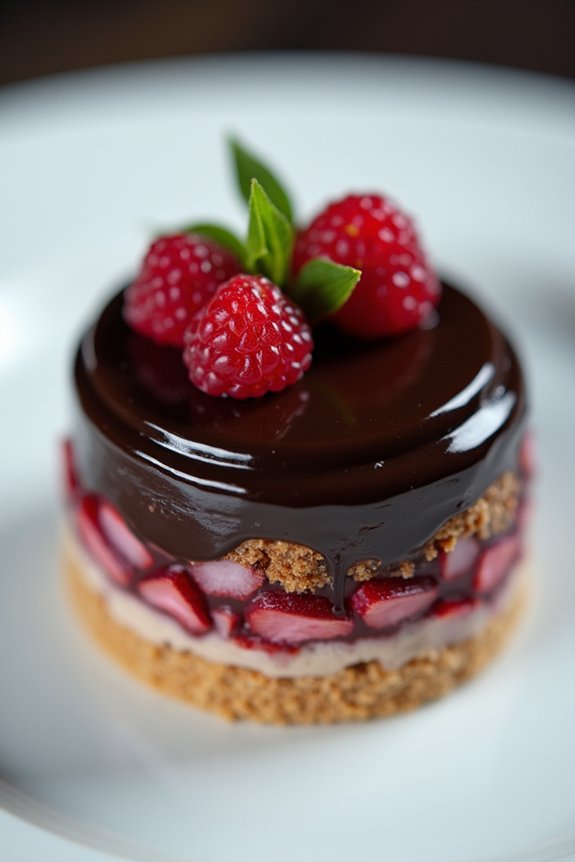 dark chocolate ganache technique and timing
