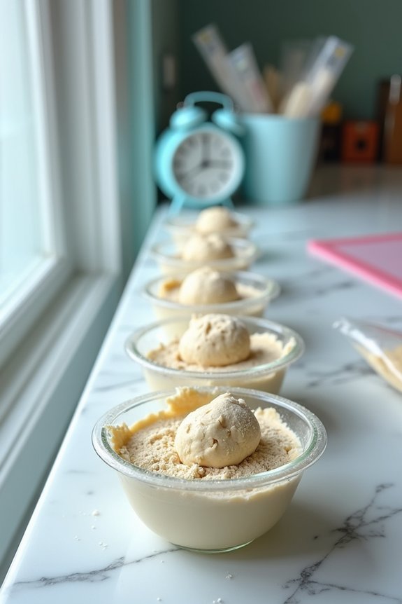 freeze dough balls bake directly