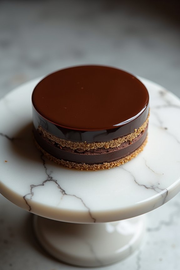 glossy chocolate mirror glaze perfection