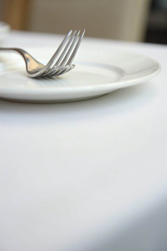 left side dessert fork saves space