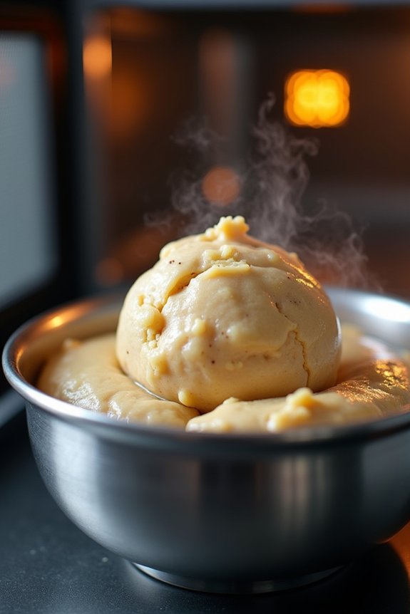 microwave safe dough heat treated flour