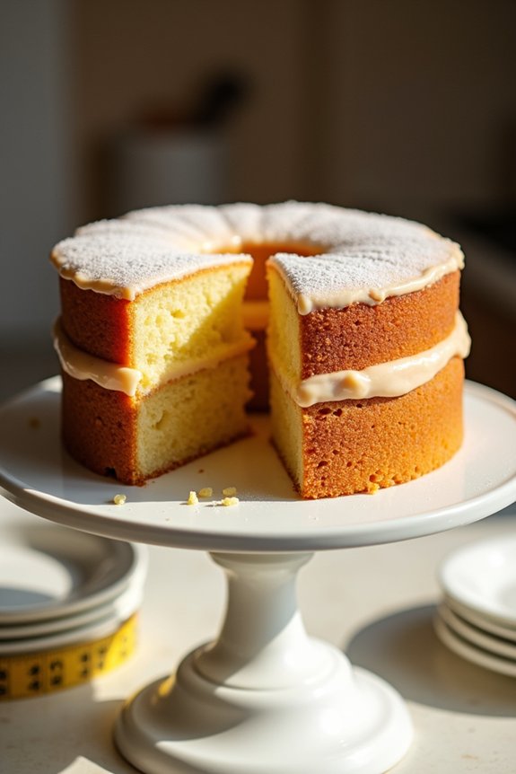 realistic cake serving method