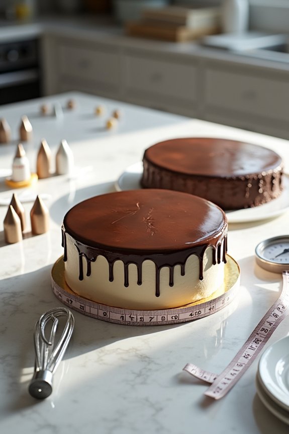 round and sheet cake bake times differ