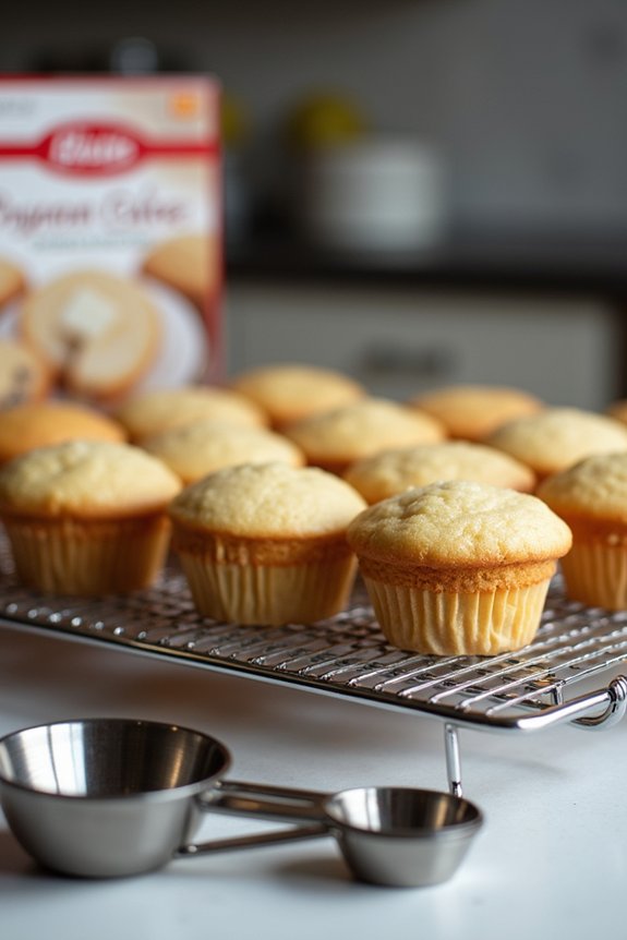 How Many Cupcakes Will a Box of Cake Mix Make? 13 scale batter for cupcakes evenly