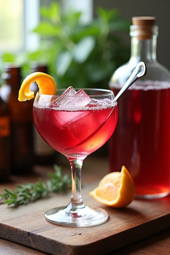 shrub cocktail measure shake garnish