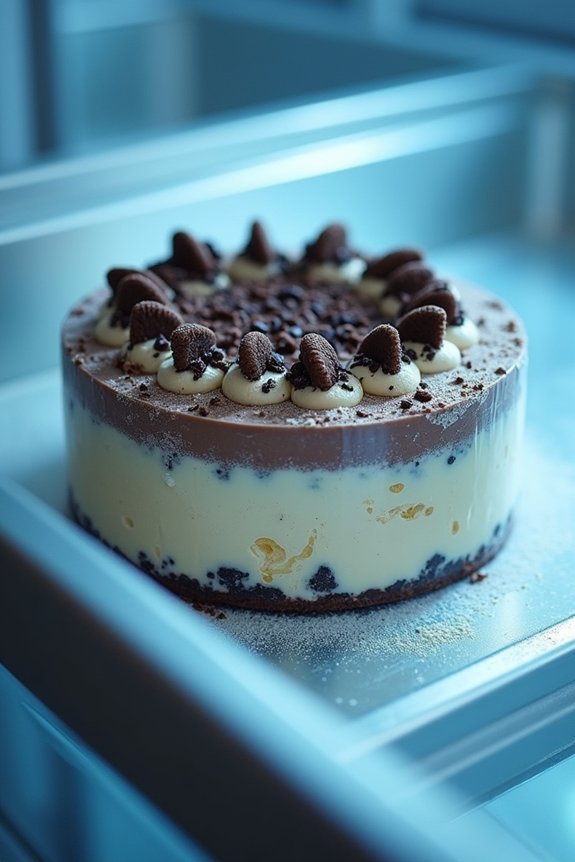 slice ice cream cake evenly thaw briefly