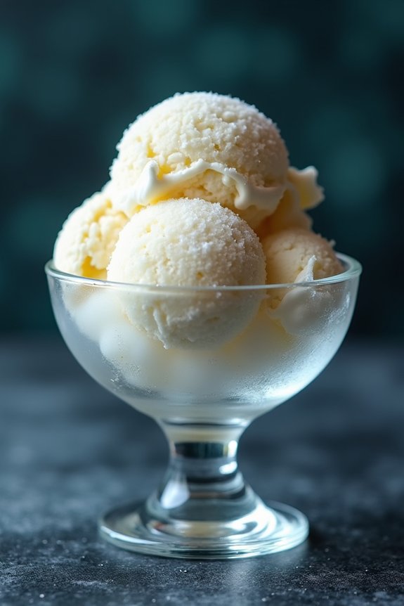 small crystals silky texture achieved